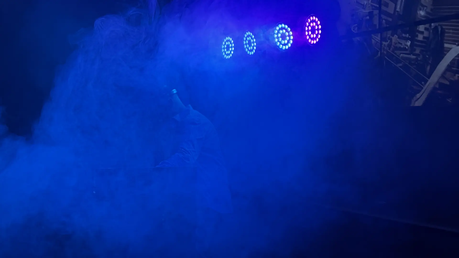 Special effects fog and lighting at a Minnesota event